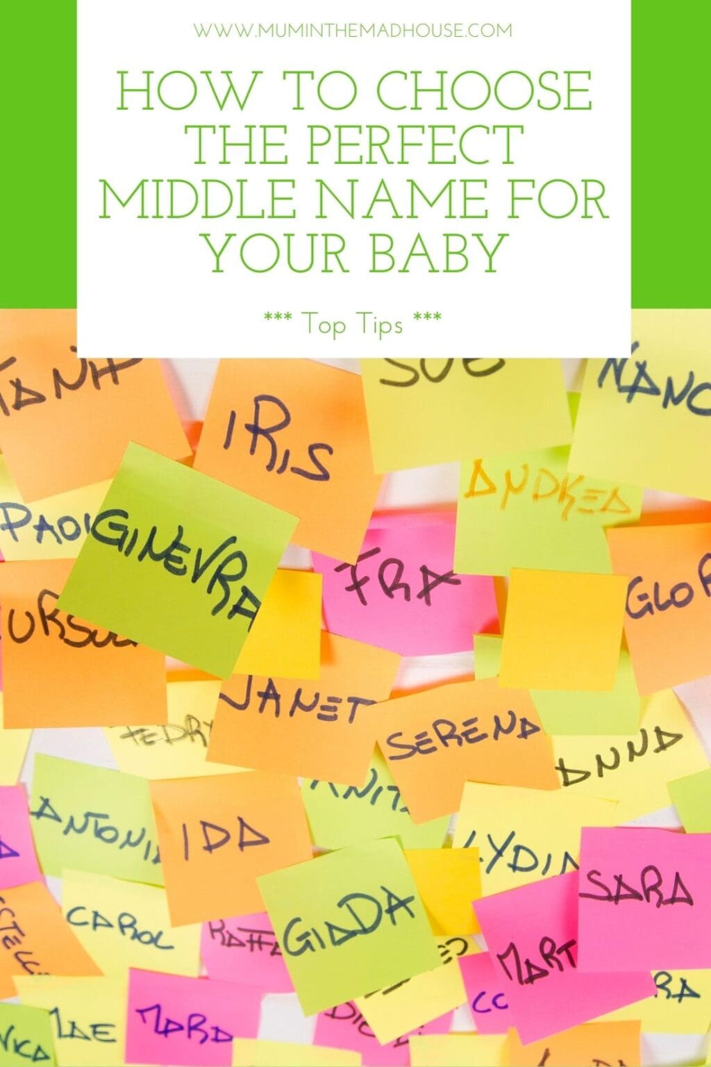 6 Tips on Choosing the Perfect Middle Name for Your Baby - Mum In The ...