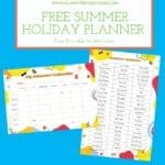 Free Summer Holiday Planner