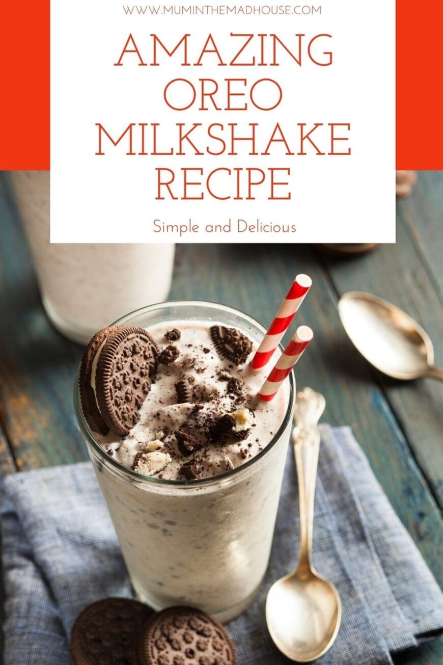 This Amazing Oreo milkshake is simple to make at home with our step by step recipe. A real treat in a glass that tastes delicious.