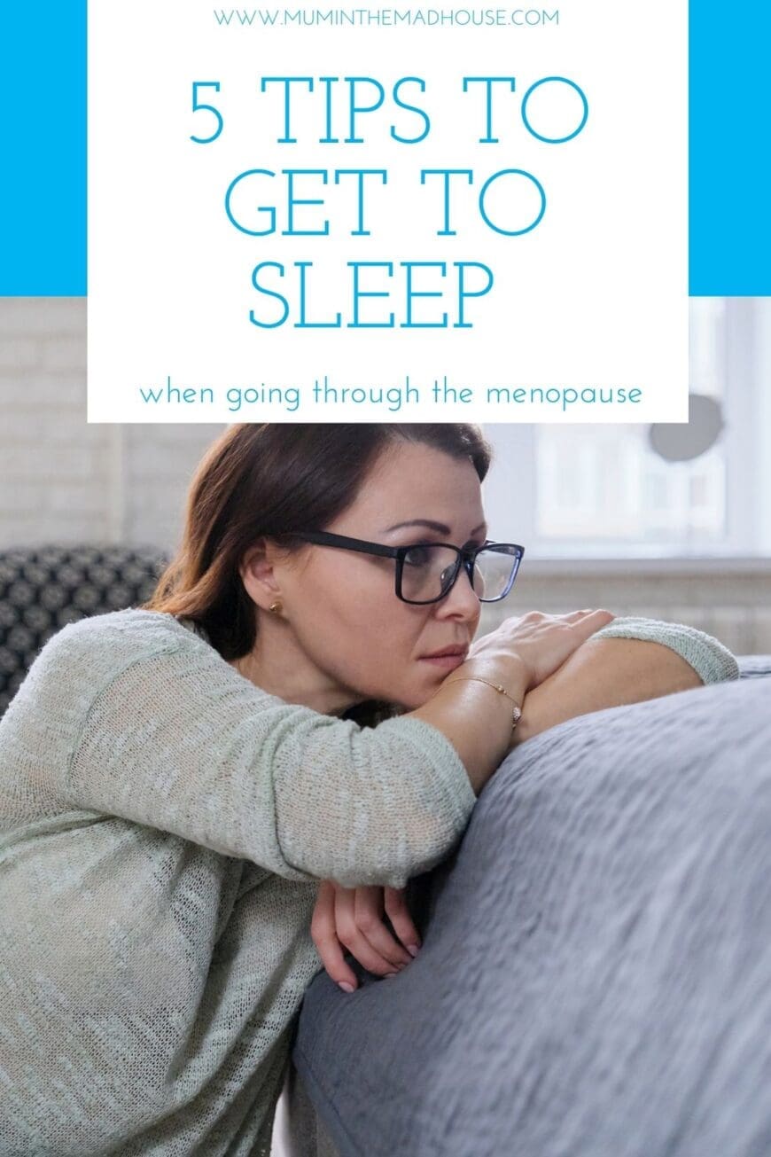 5 tips to get to sleep when going through the menopause