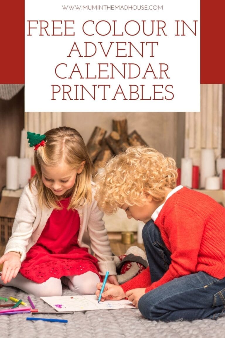 Free Colour In Advent Calendar Printables | Mum In The Madhouse