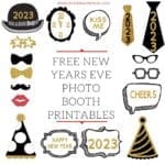 Free Printable New Years Eve Party Photo Booth Props