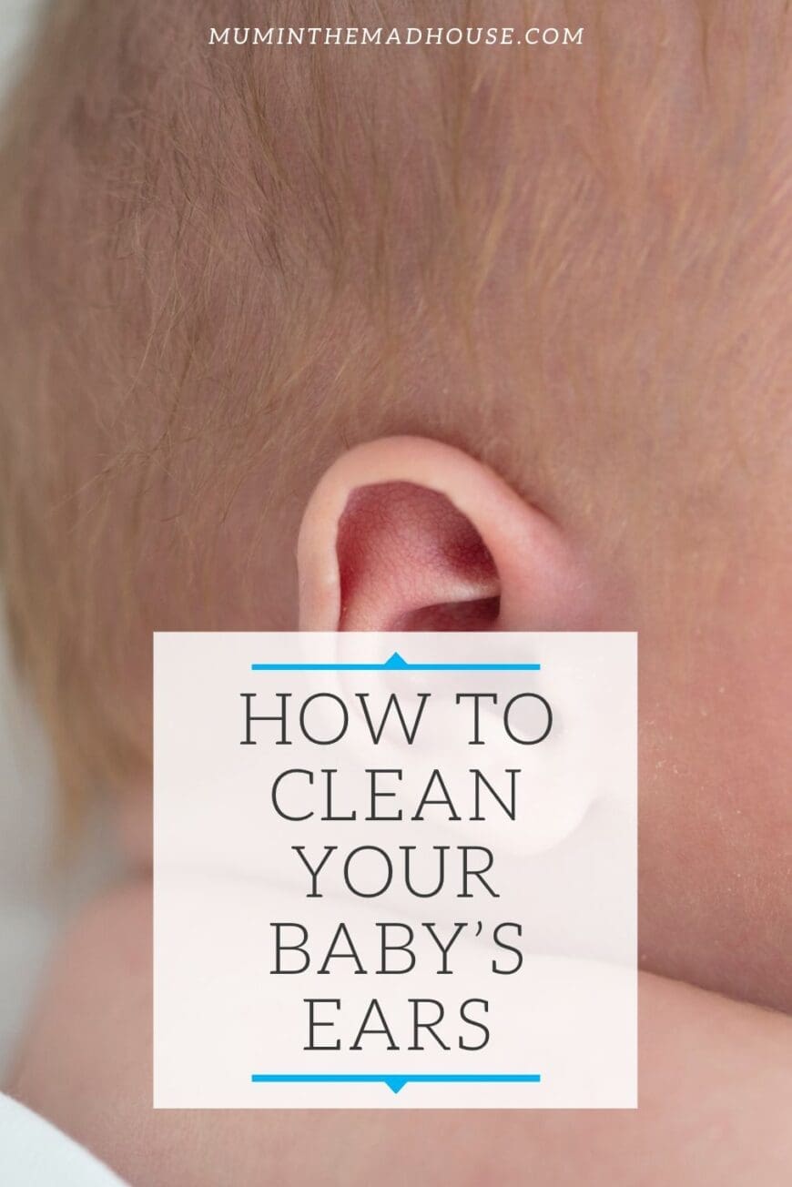 A damp washcloth is the most effective and gentle way to clean your child's ears.