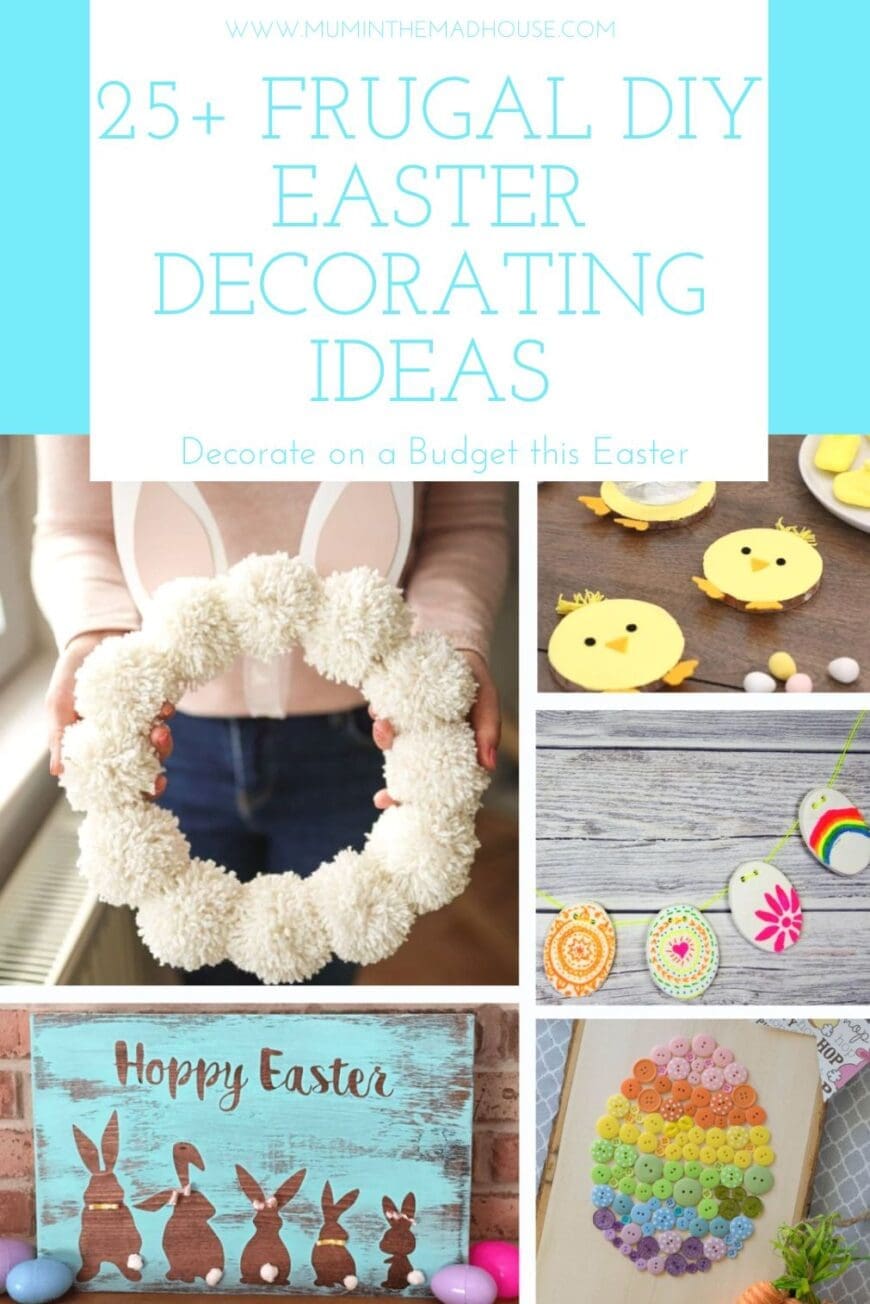 These DIY Easter decorations are budget-friendly and easy to make! There are over a hundred fun and colorful ideas for Easter decorations.
