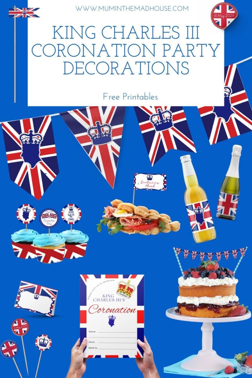 Check out our coronation party selection for the very best decorations for celebrating the King Charles III coronation on May 6th 