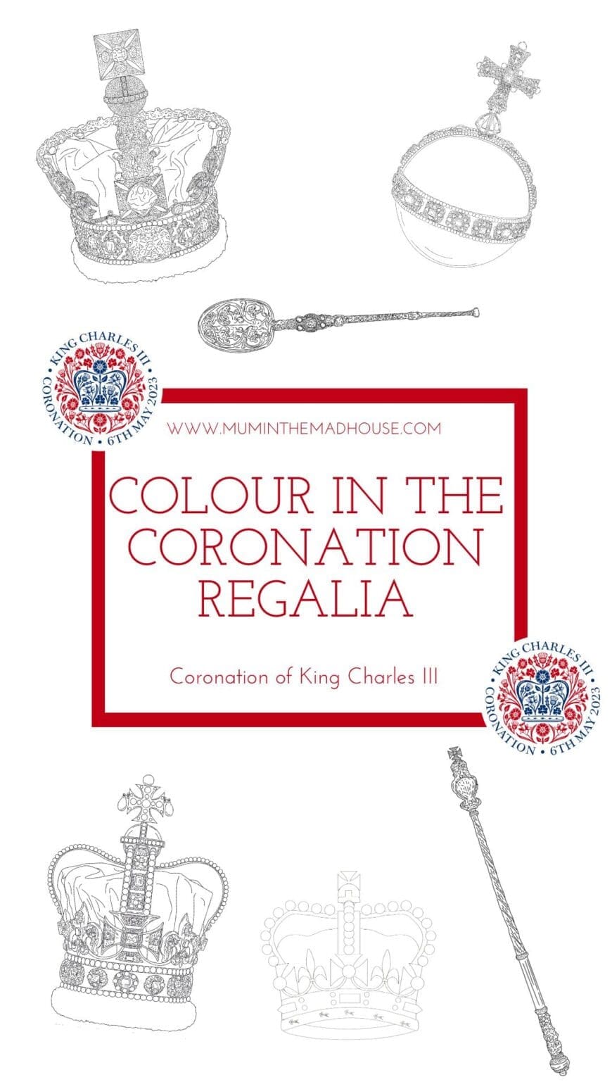 Learn about and Celebrate the coronation of King Charles II with this information about the Regalisa and Crown jewels used in the ceremony and then colour it in.