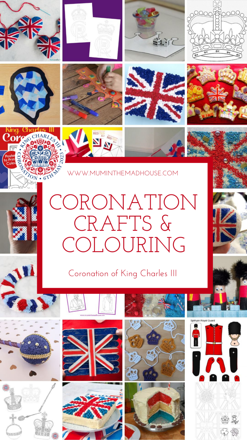 Coronation crafts, free printables, DIY ideas and Royal themed crafts for children 