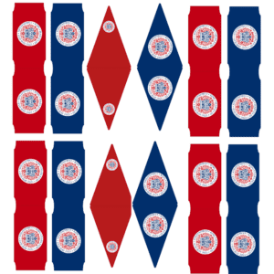 Coronation Cupcake Flags -  Official Emblem