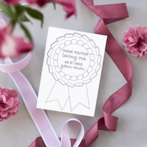 Mother Figure Rosette Mother's Day Card