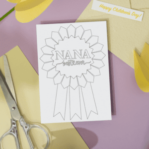 Nana Best Ever Rosette Mother's Day Card