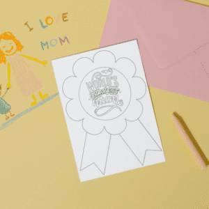 World's Okayest Mum Rosette Mother's Day Card