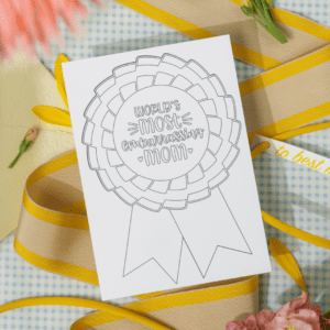 World's Most Embarrassing Mum Rosette Mother's Day Card