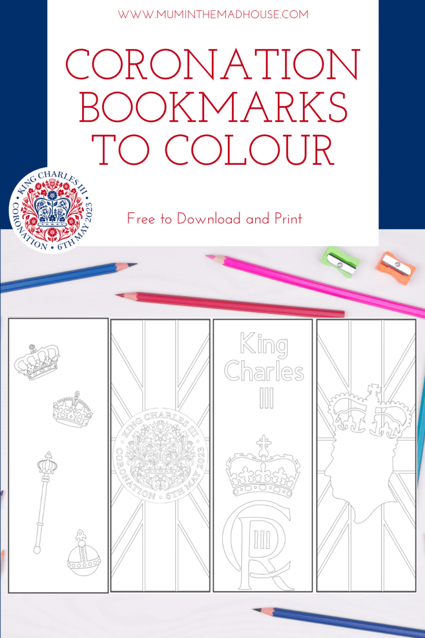 Keep your place in your latest read with these Coronation Bookmarks to Colour. They are perfect to be gifted as a Coronation keepsake or memorabilia for the event on 6th May 2023