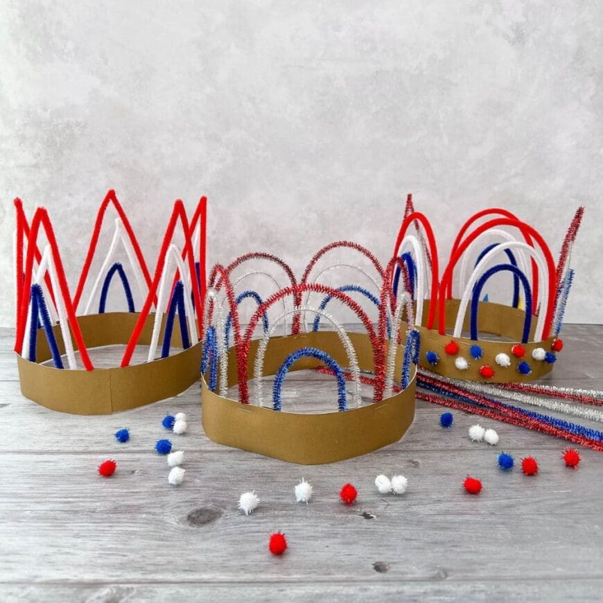 We show you how to make easy pipe cleaner crowns fit for King or queen.