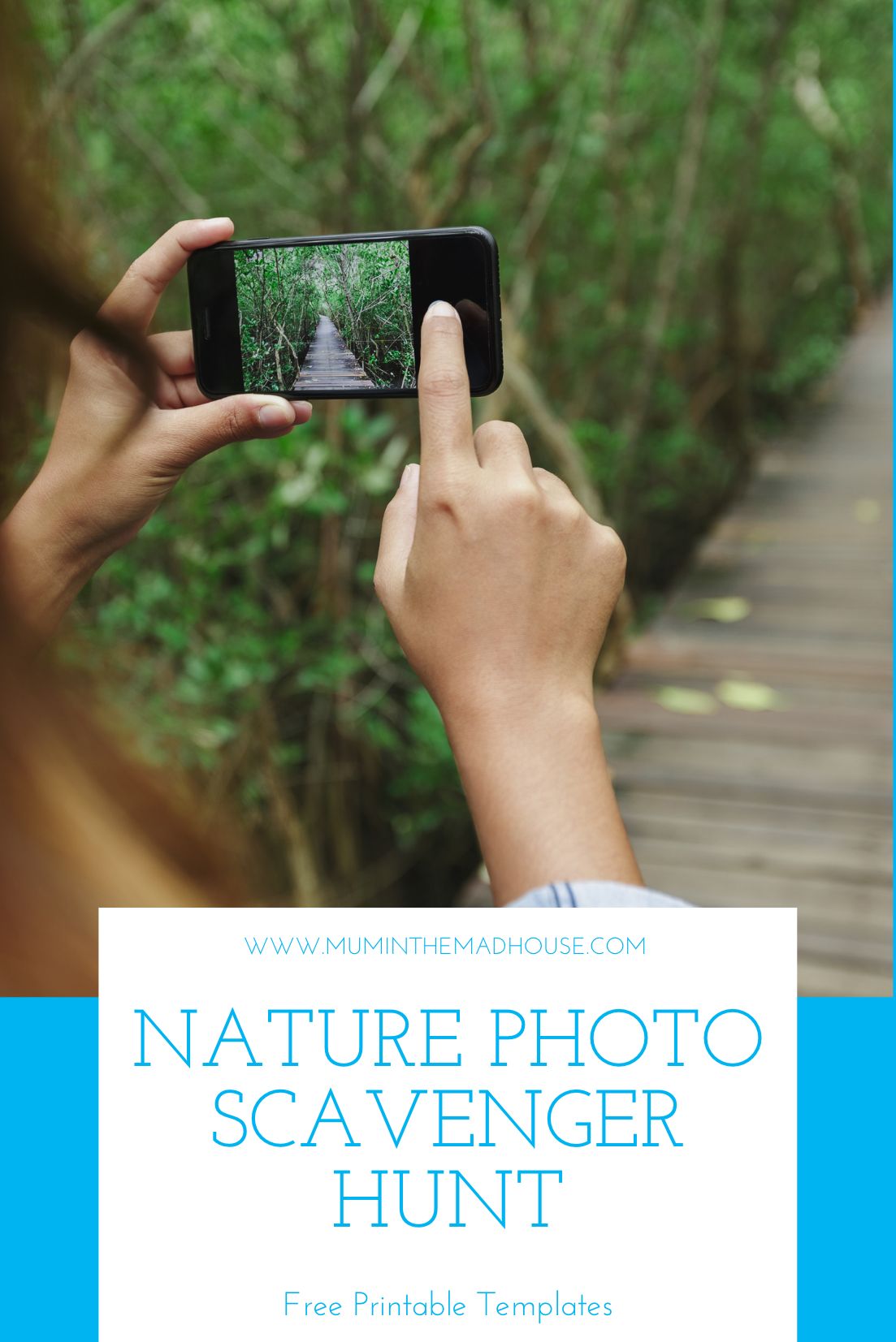 Nature Photo Scavenger Hunt with Free Printable Template