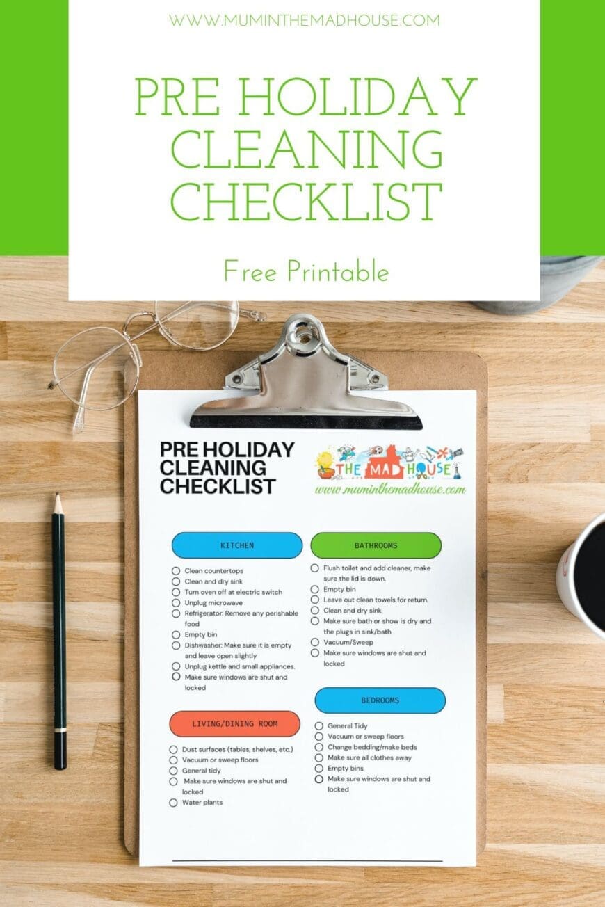 I adore going on holiday, but I love to come home to a clean and tidy house and so can you with our ultimate pre holiday cleaning checklist