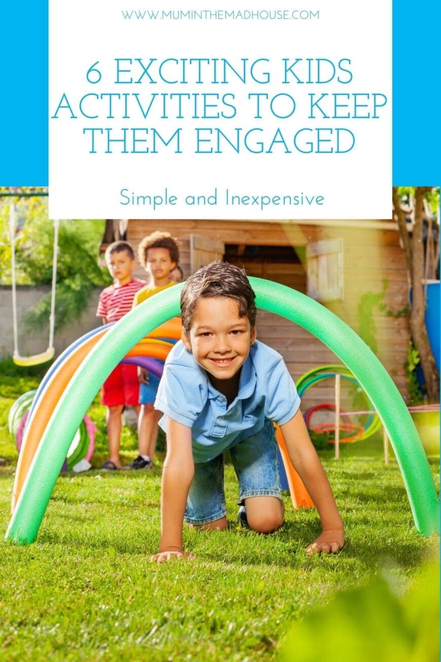 Sometimes, all you have to do is give kids space for an activity of the idea for fun engaging activities.  We have six fun summer activities for kids to keep them occupied.