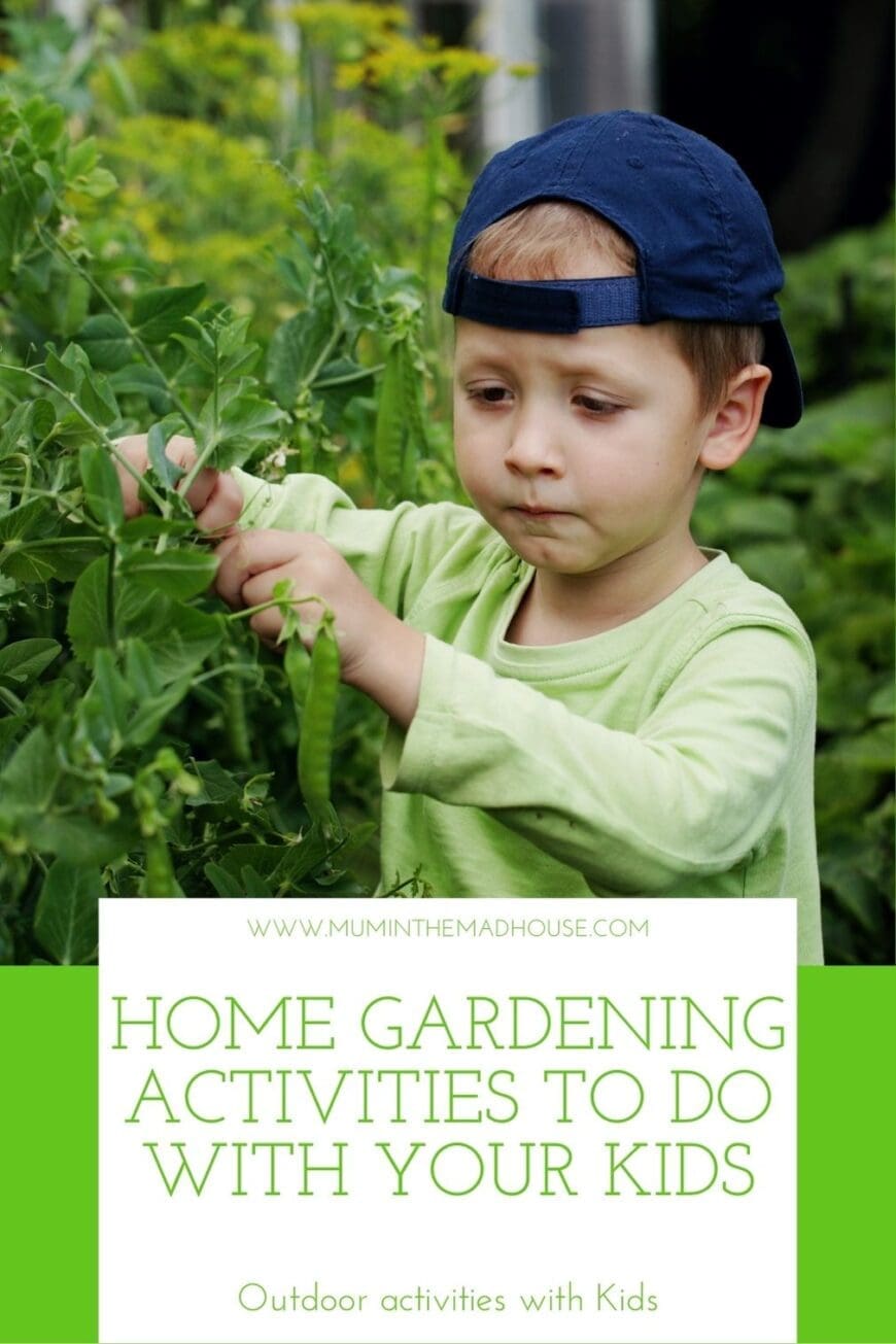 Children love being in the garden, sometimes they just need a little encouragement, so follow our Home Gardening Activities to do with your Kids