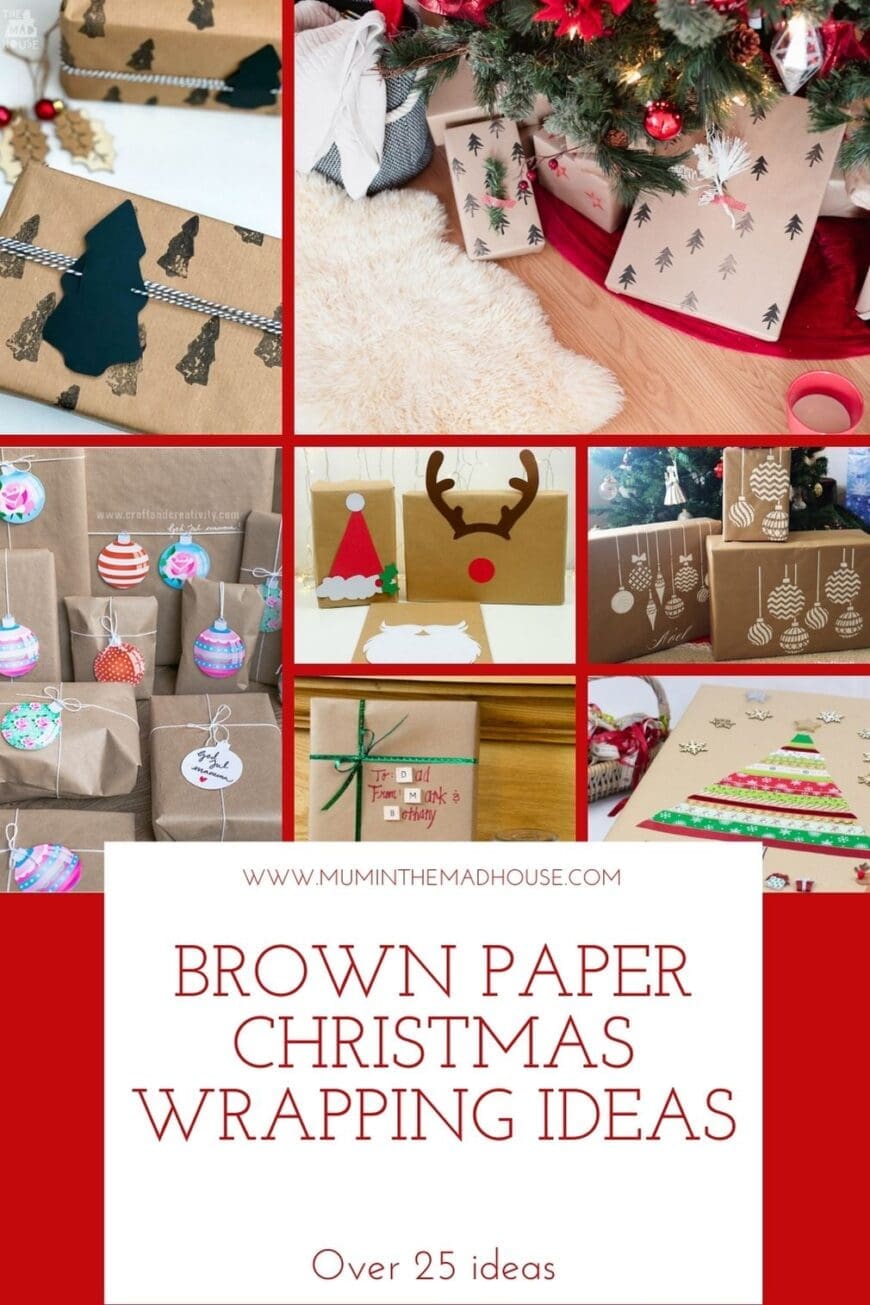 Over 25 Brown Paper Wrapping Ideas for Christmas
