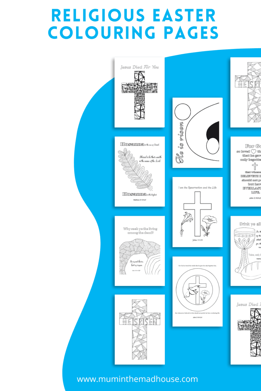 Nine Religious Easter coloring pages that are completely free to print and download so that you can bring the joy of Easter to life.