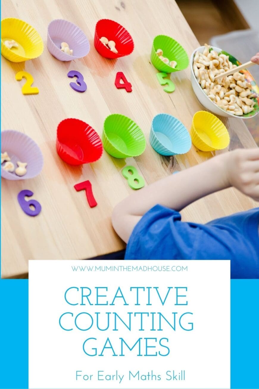 Use these creative maths games to engage young children in fun math play and learning. Keep things light, fun and creative and they will learn without evening realising.