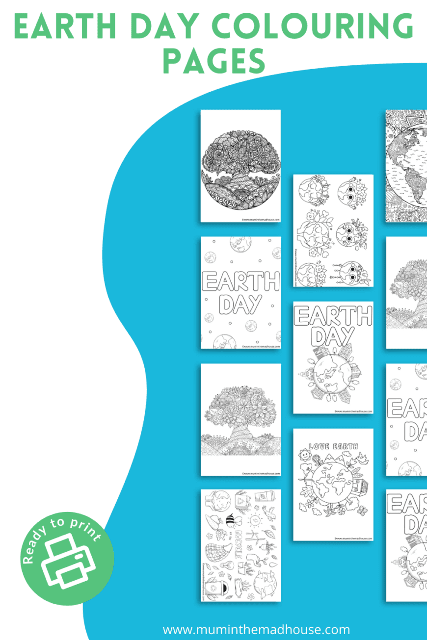 Take a look at our free Earth Day printables. These free colouring pages for preschool and older kids provide a basis for discussing Earth Day on April 22nd
